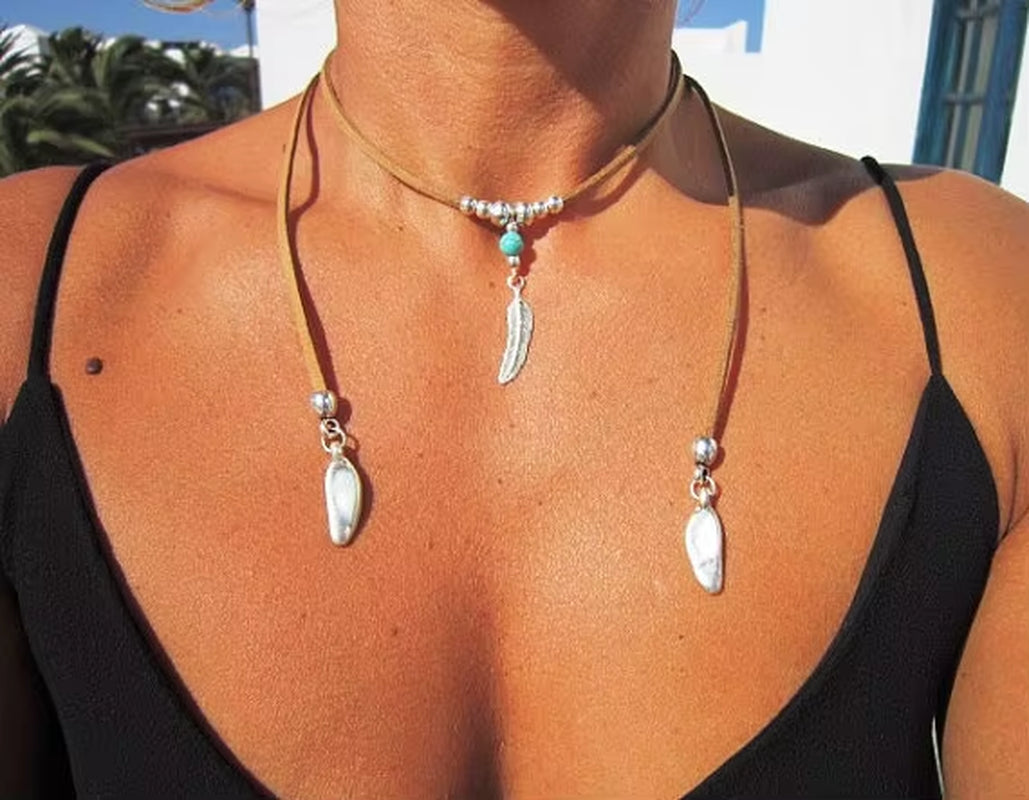 Wrap Necklace Bohemian Necklace Boho Jewelry Bohemian Jewelry Hippy Jewelry Bohemian Necklaces