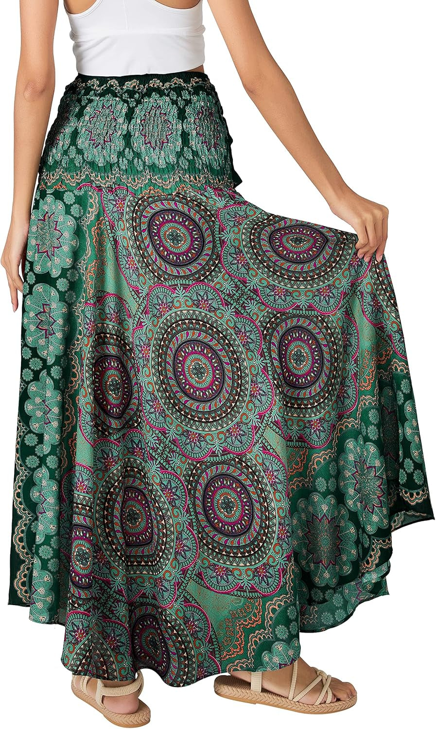 Long Boho Skirts for Women - Bohemian Hippie Maxi Summer Skirt