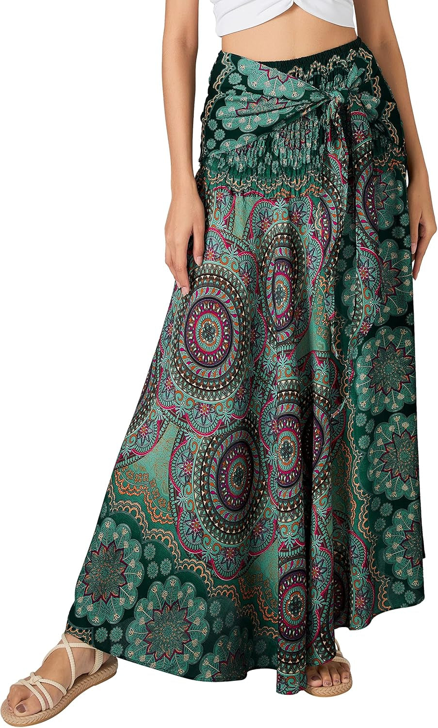 Long Boho Skirts for Women - Bohemian Hippie Maxi Summer Skirt